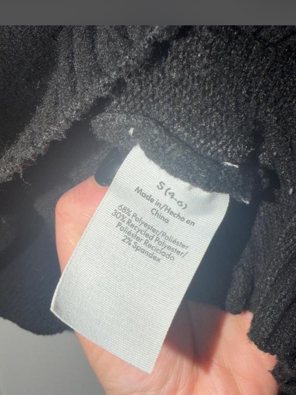 No Boundaries Black Crewneck Sweater with White "OVER IT." Text - Picture 3 of 3